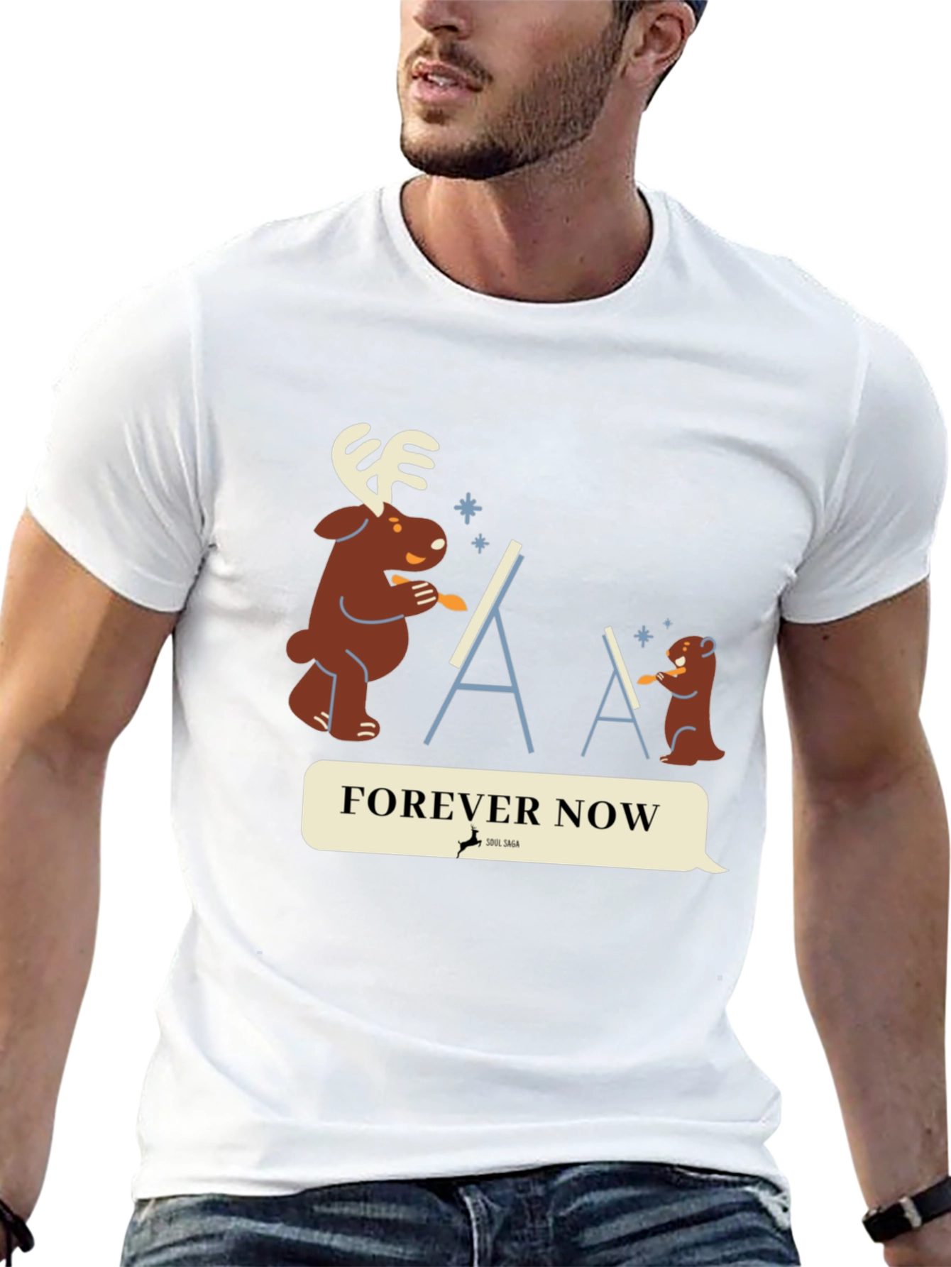 Black Forever Now Graphic T-Shirt view 13