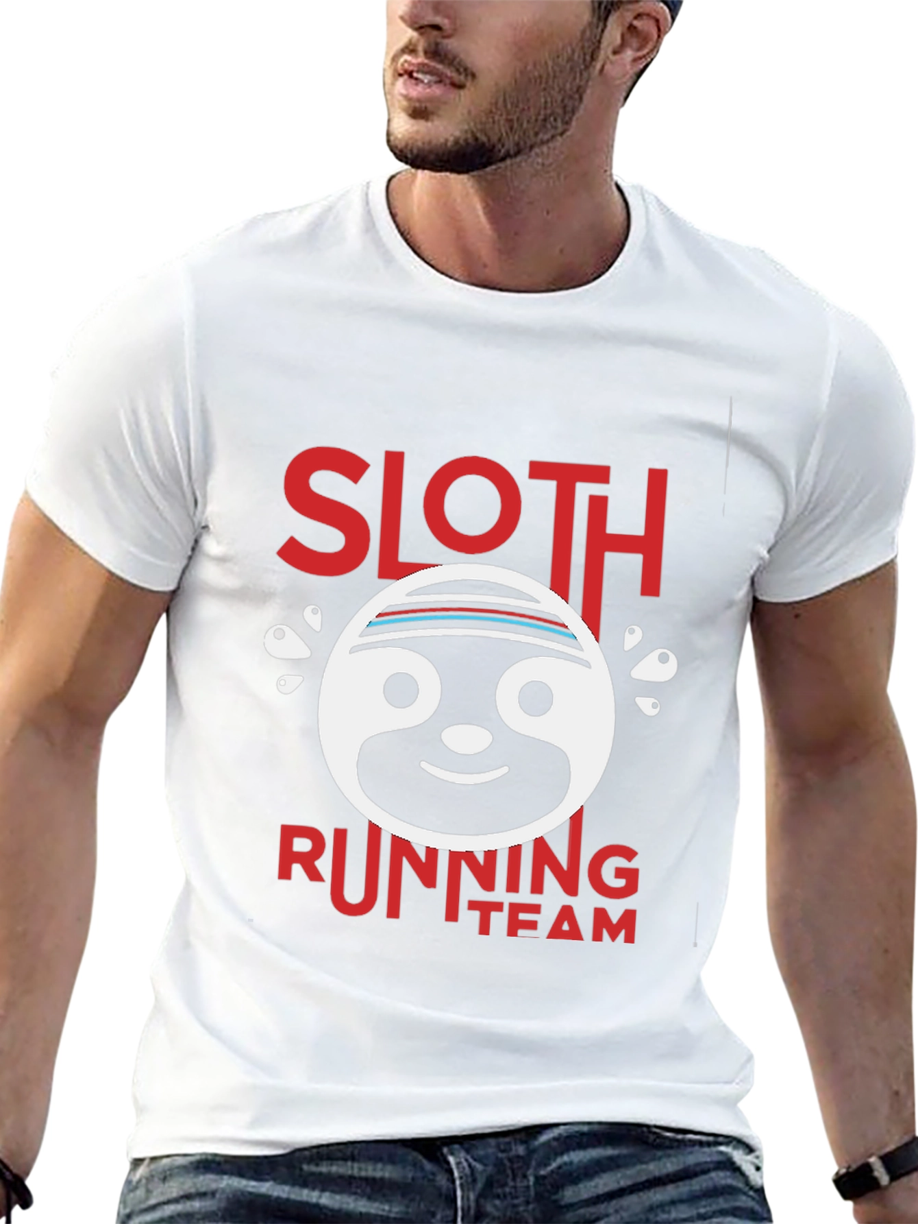 Black Sloth Running Team Graphic T-Shirt view 13