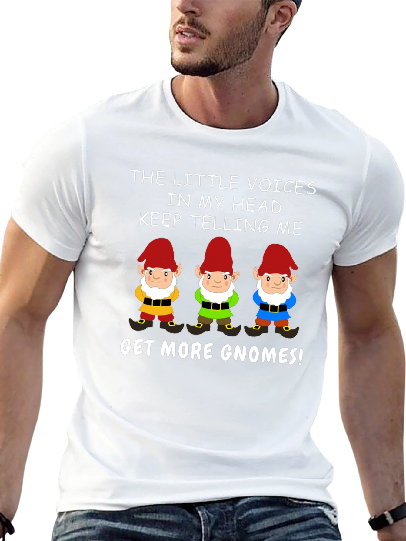 Funny Gnome T-Shirt: The Little Voices - 13