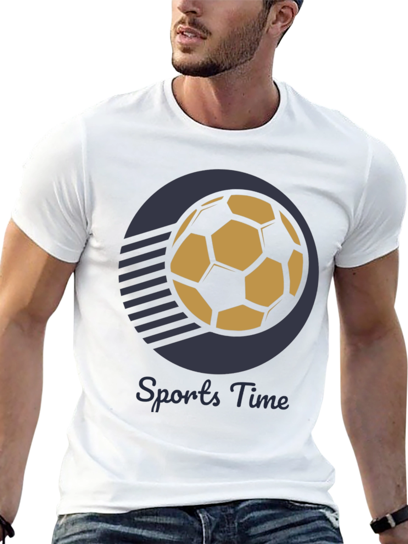 Black Sports Time Graphic T-Shirt view 13
