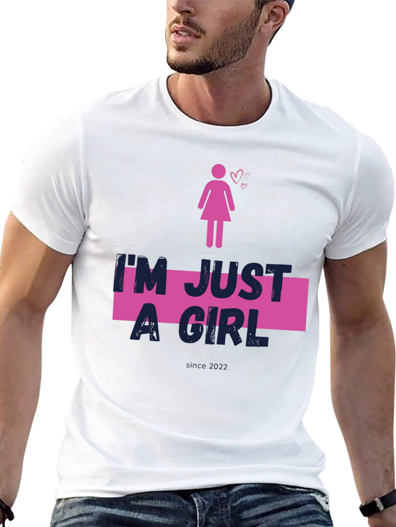 Black I'm Just A Girl Black Tee view 13