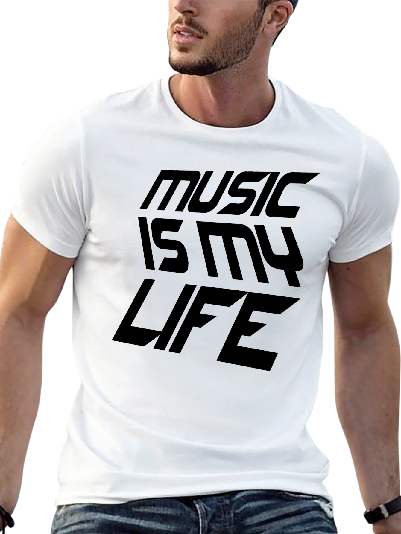 Black Music is My Life Graphic Tee - Black view 13