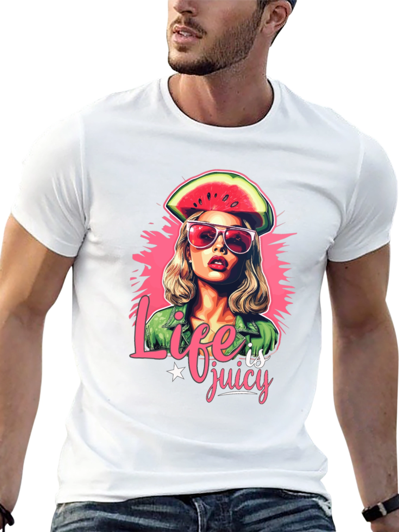Black Life is Juicy Watermelon Graphic Tee view 13