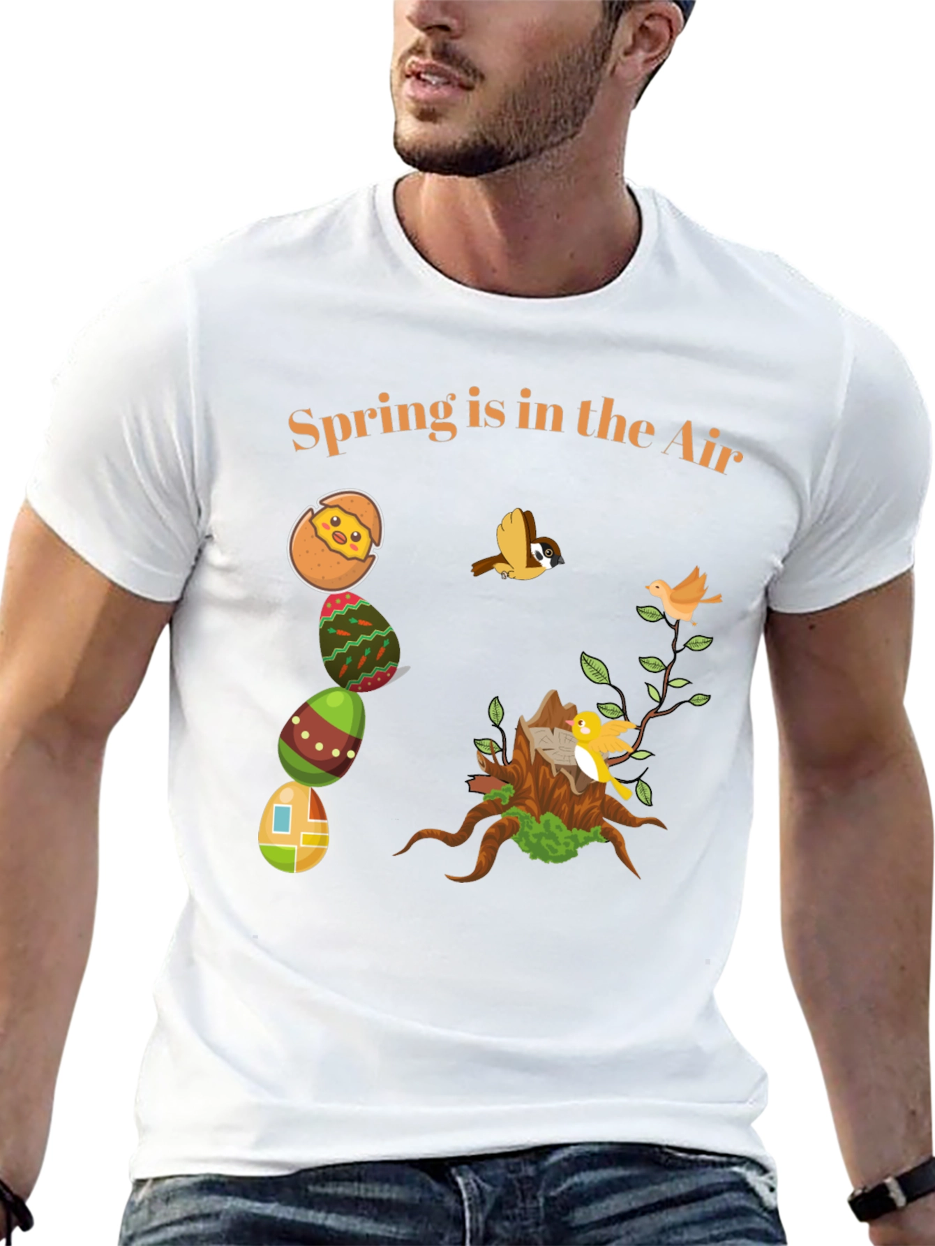 Black Spring is in the Air Graphic T-Shirt view 13