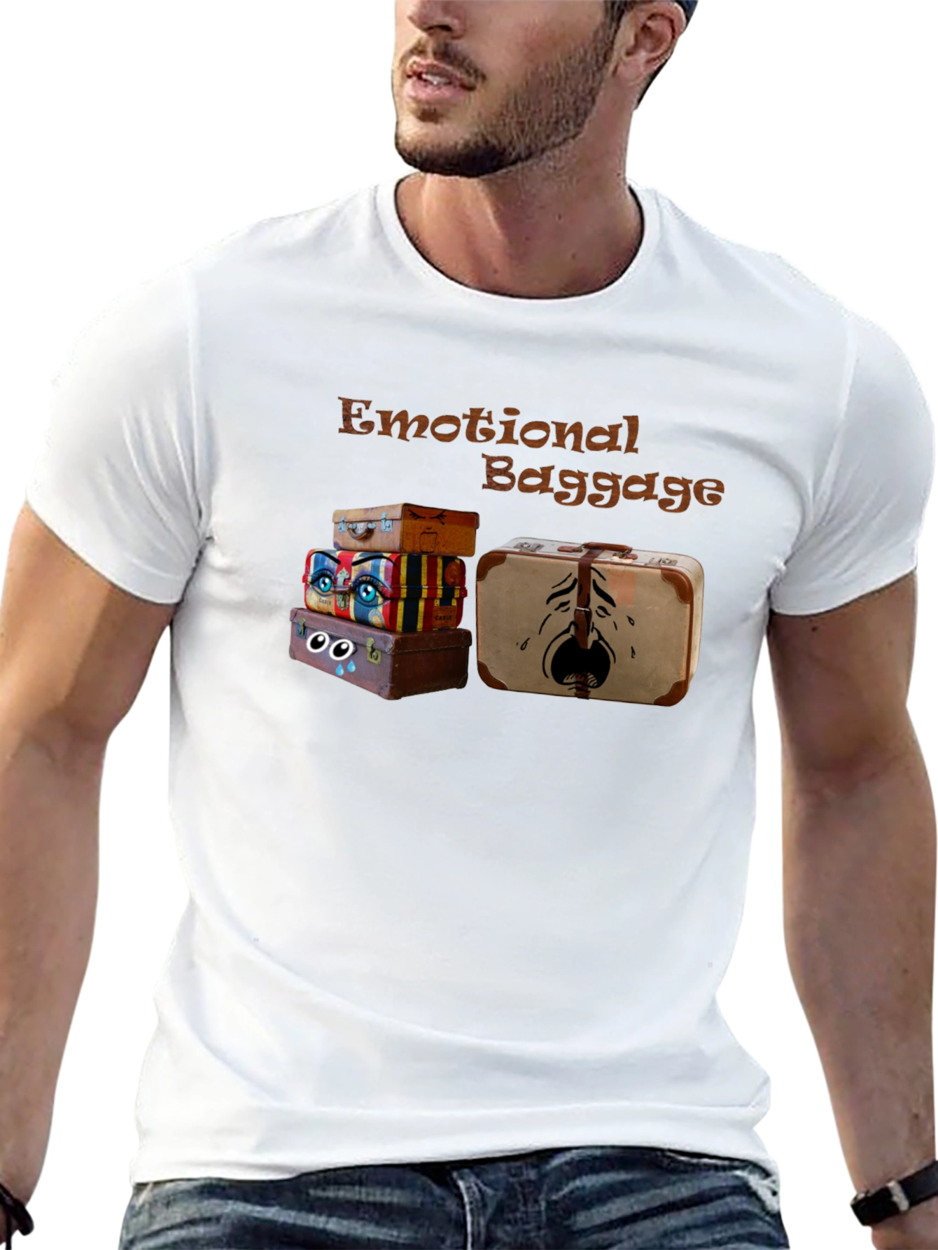 Emotional Baggage Graphic Tee - Unique Design - 13