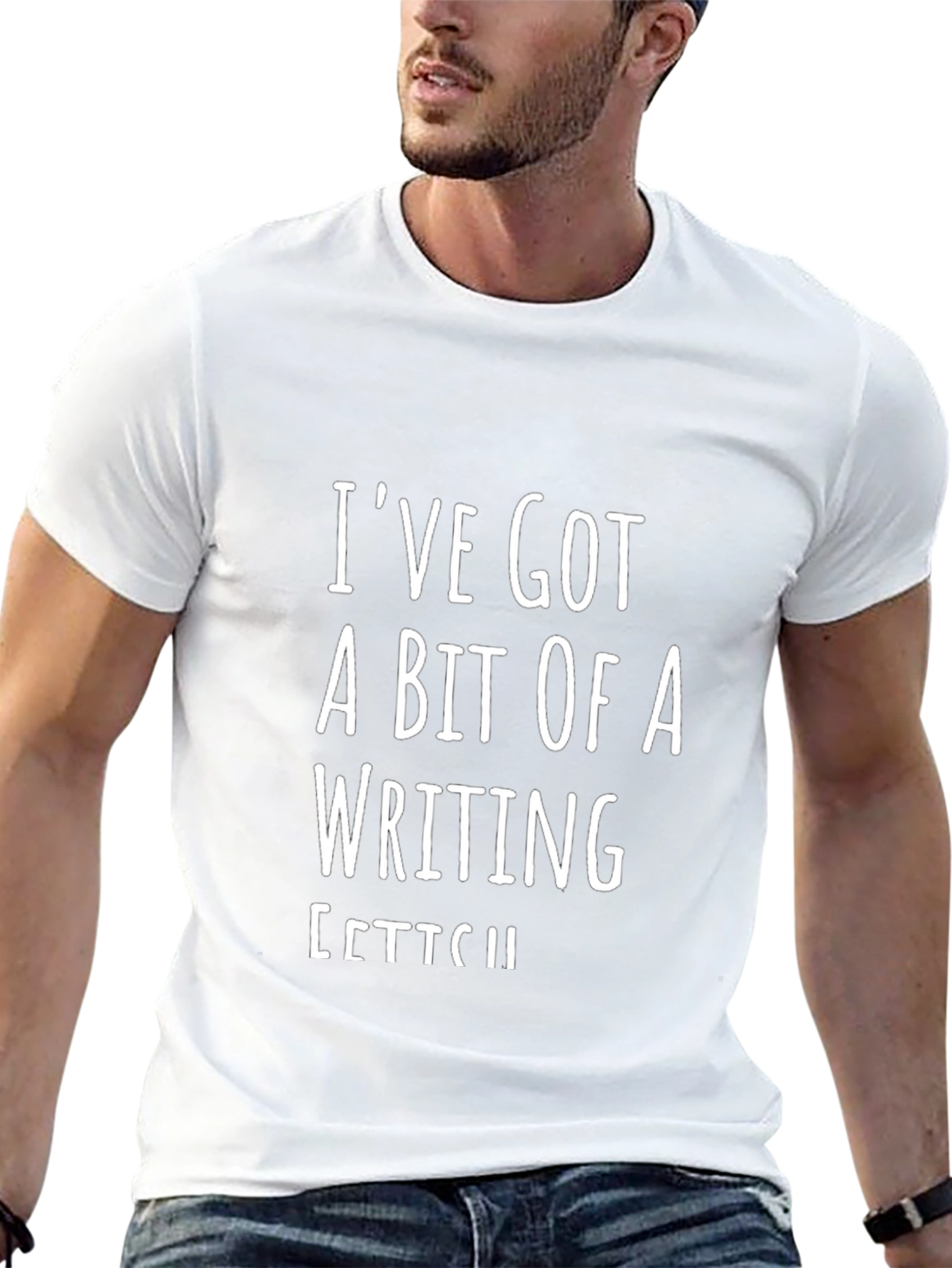 Black Writing Itch T-Shirt - Funny Writer Tee view 13