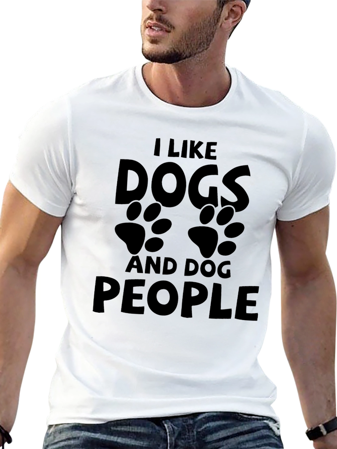 Black I Like Dogs And Dog People T-Shirt view 13