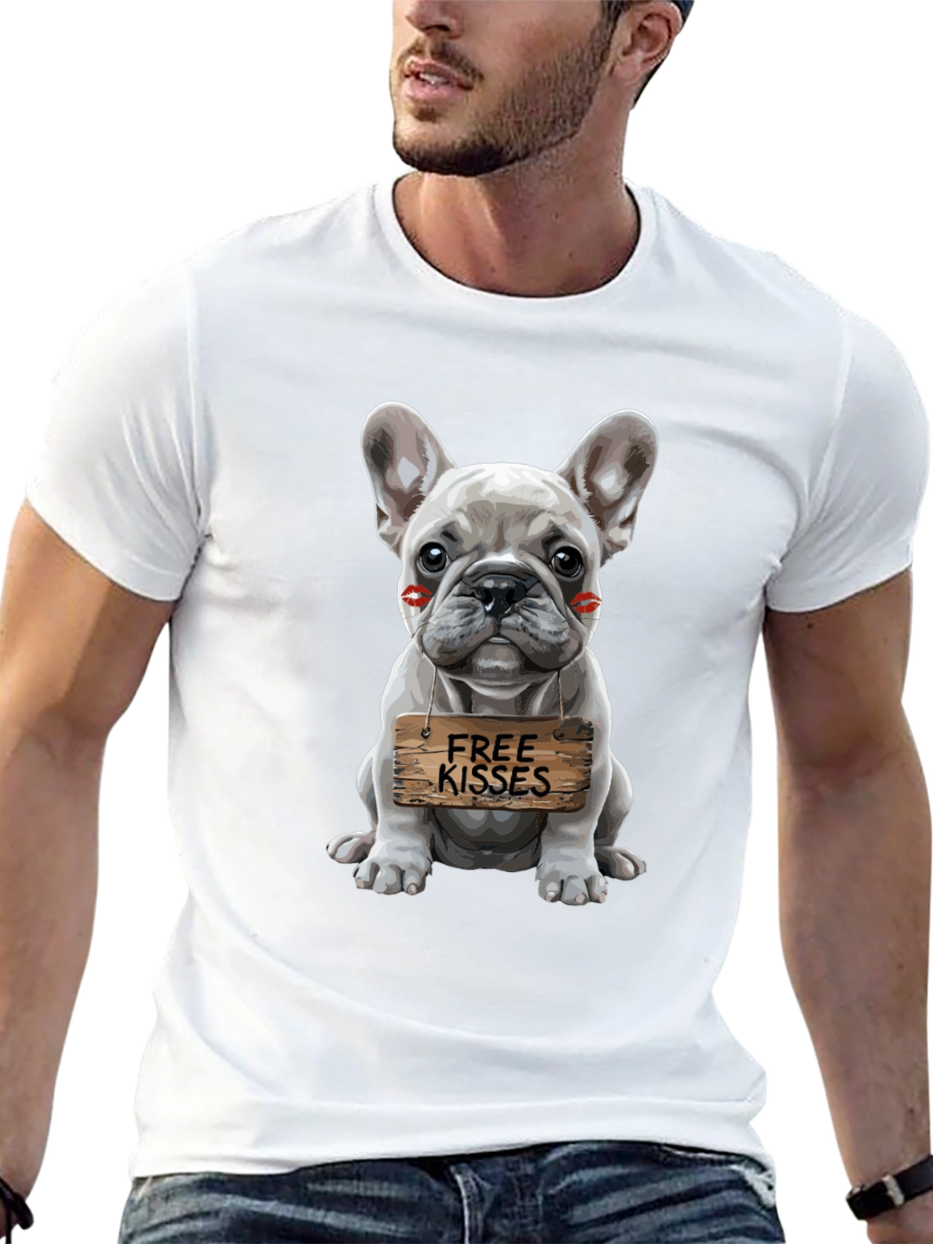 Black Dog Kisses Graphic Tee view 13