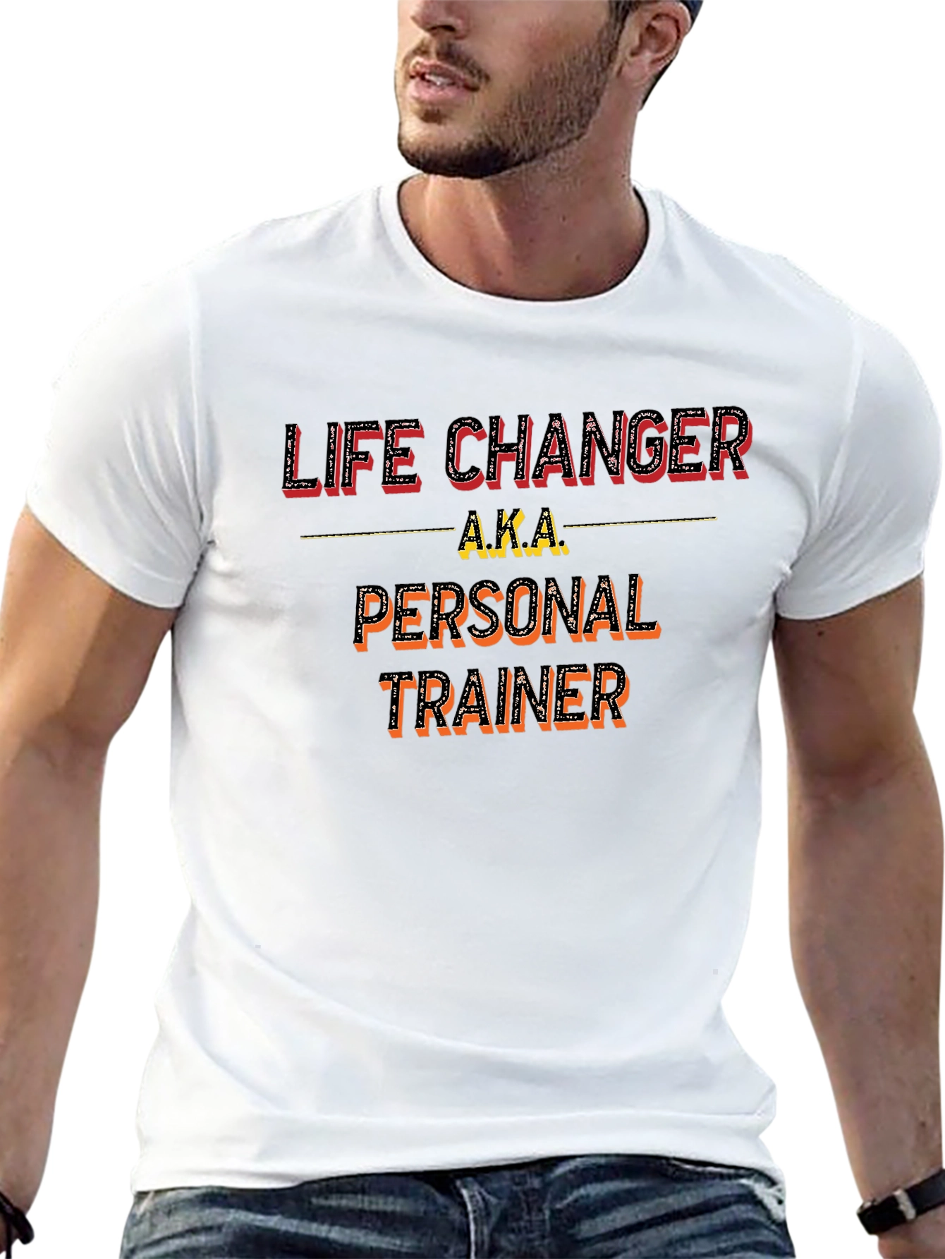 Black Life Changer Personal Trainer T-Shirt view 13