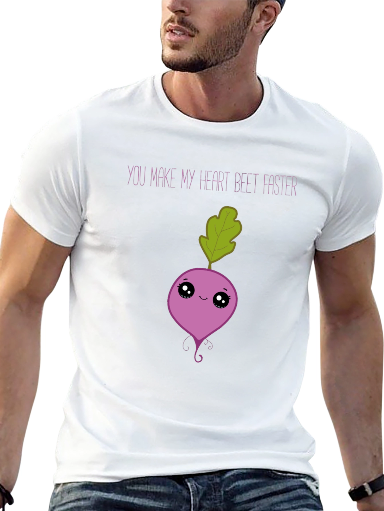 Black Beet Faster T-Shirt: Funny Heart Pun Tee view 13
