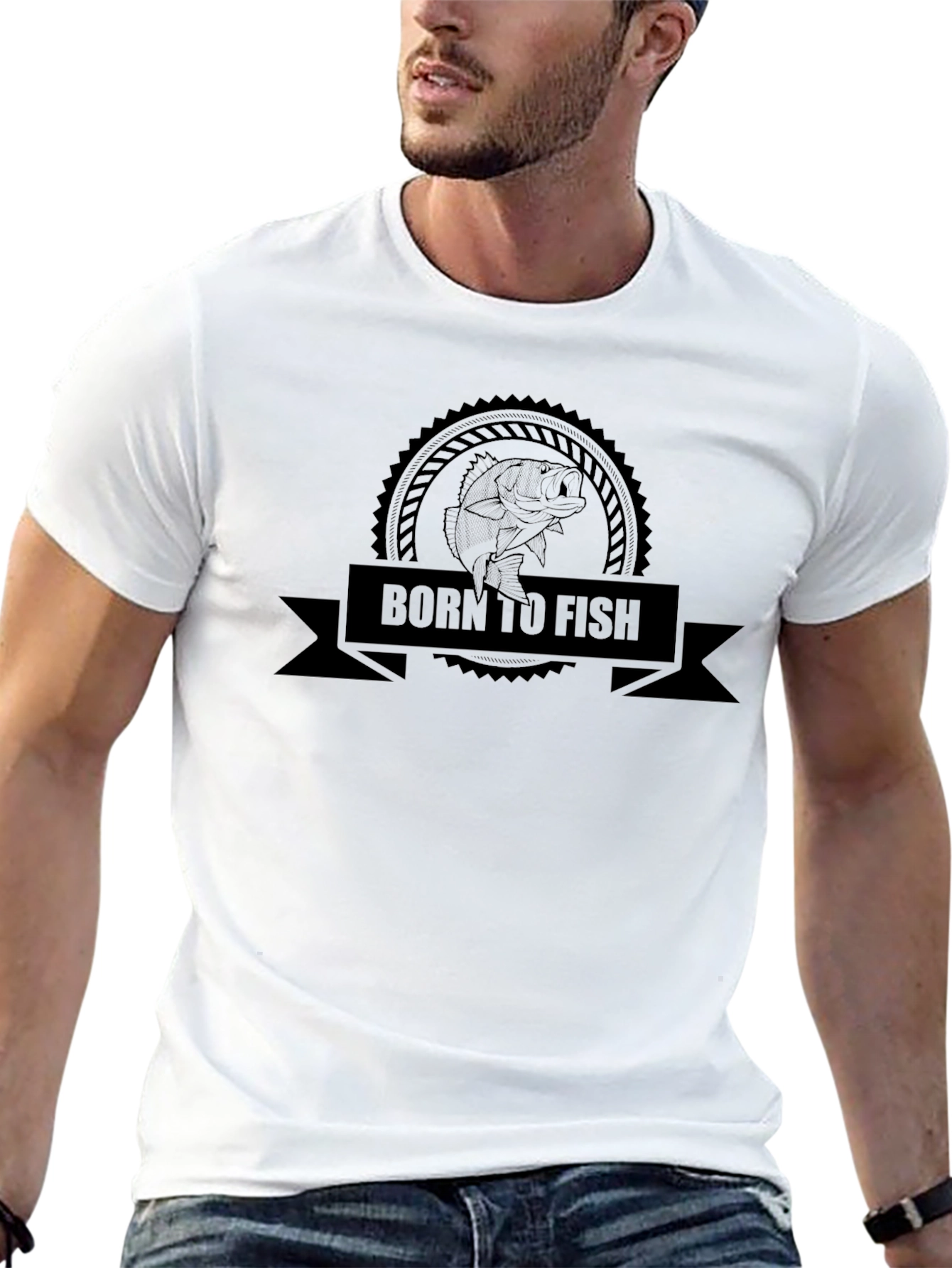 Born to Fish Black T-Shirt - 13