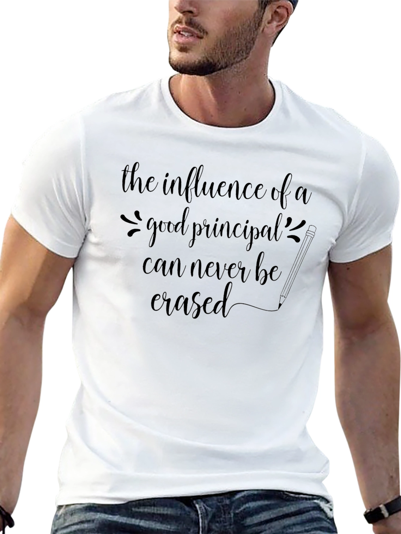Black Principal Influence T-Shirt Teacher Appreciation Gift view 13