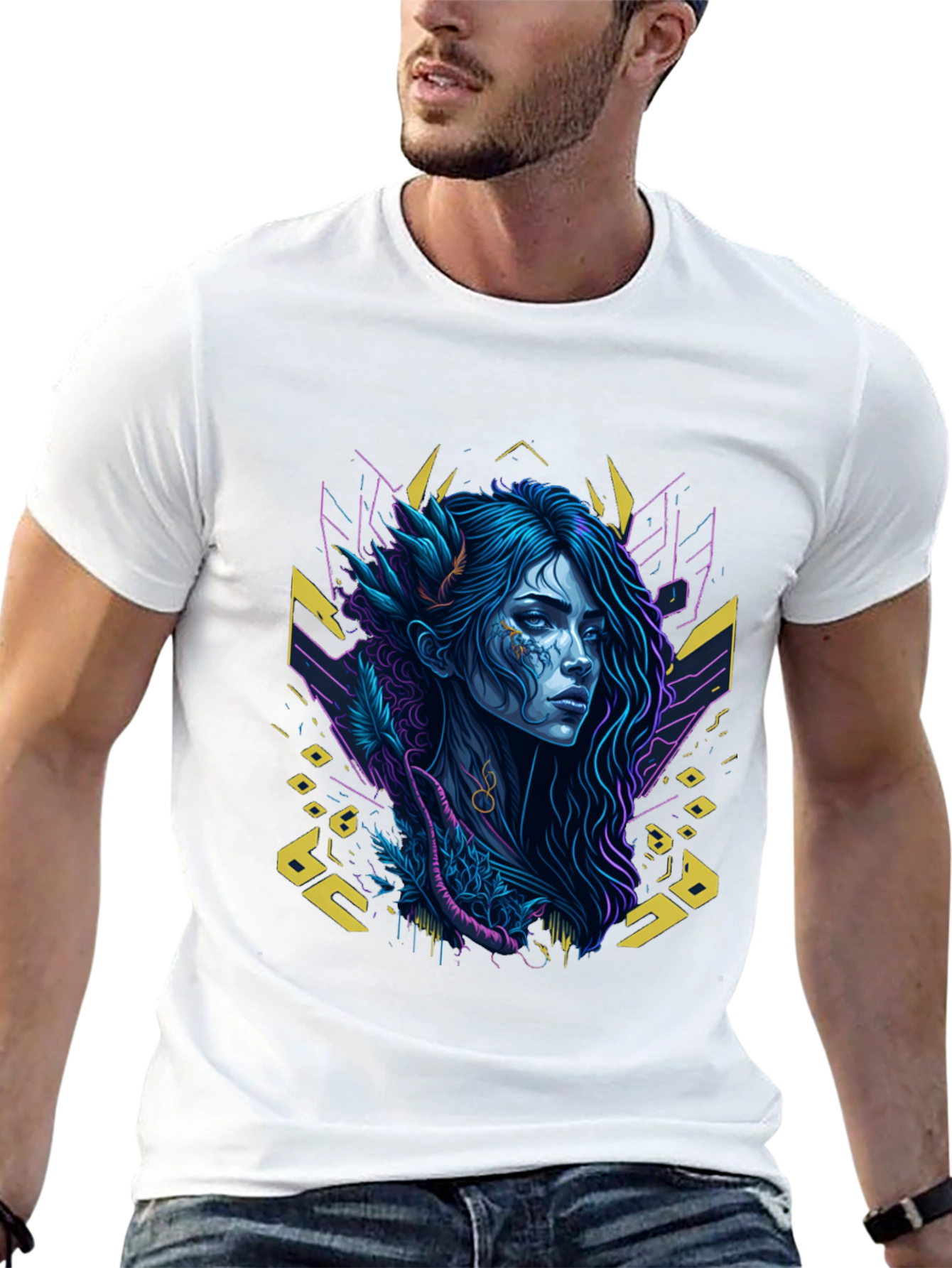 Black Mystic Woman Graphic Black T-Shirt view 13