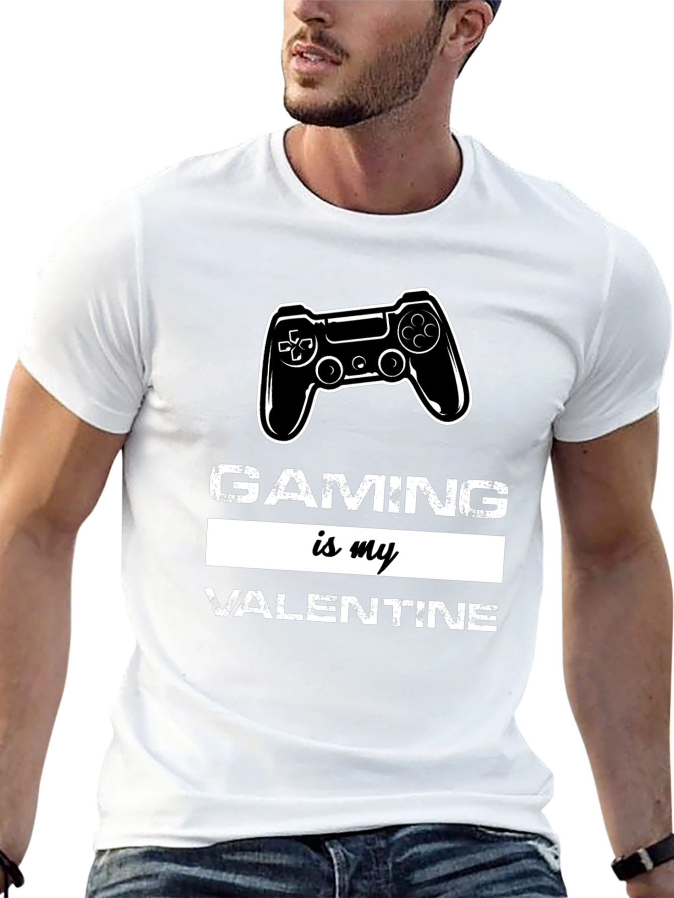 Black Gaming Is My Valentine Graphic Tee view 13