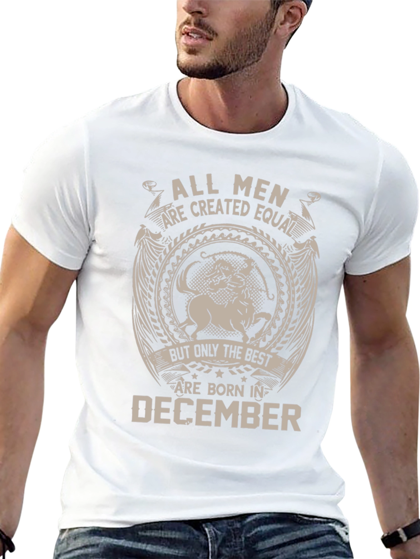 All Men Are Created Equal - December Birthday T-Shirt - 13