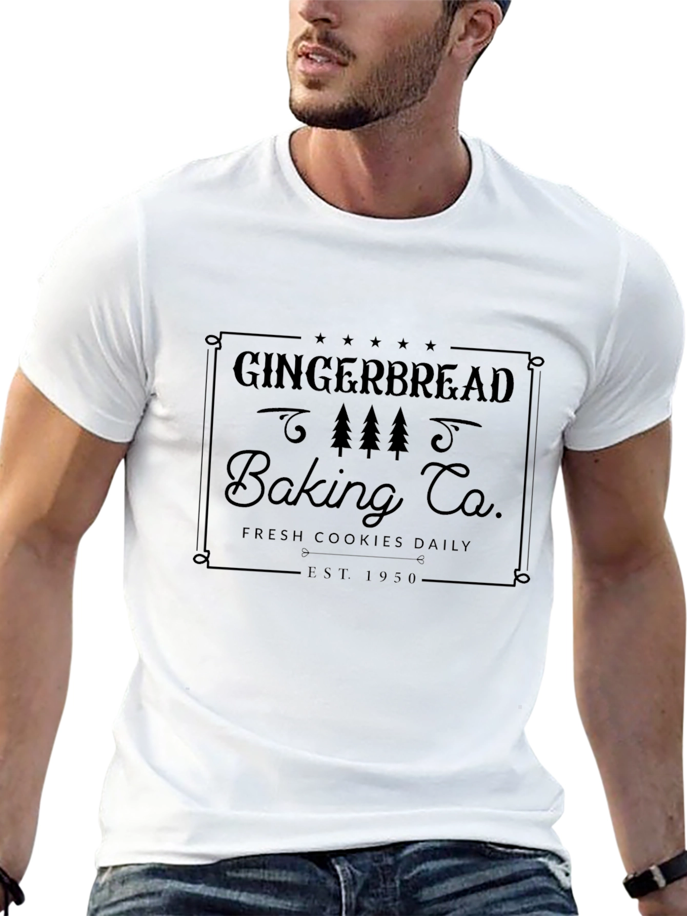 Black Gingerbread Baking Co. T-Shirt - Fresh Cookies Daily view 13