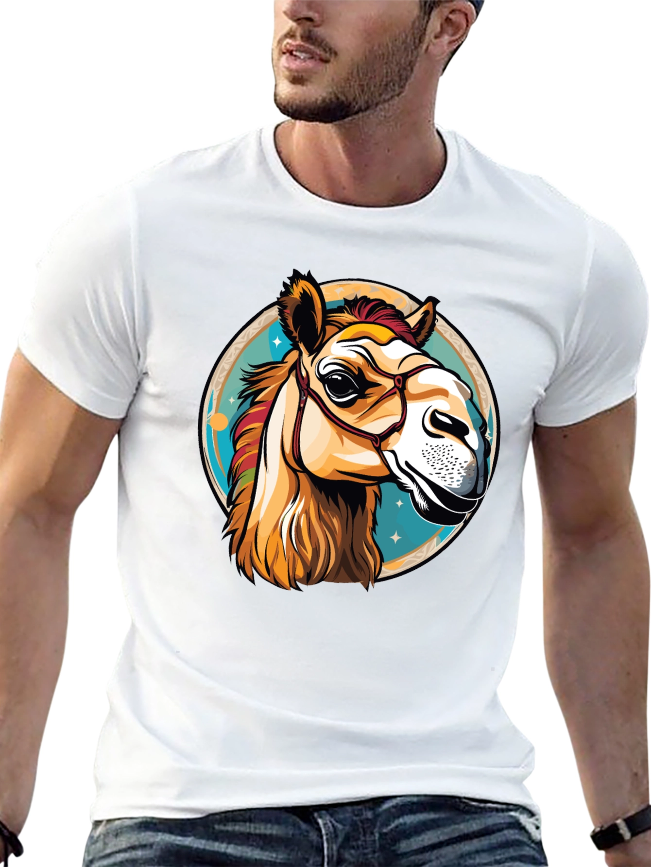 Black Camel T-Shirt - Men's Graphic Tee view 13