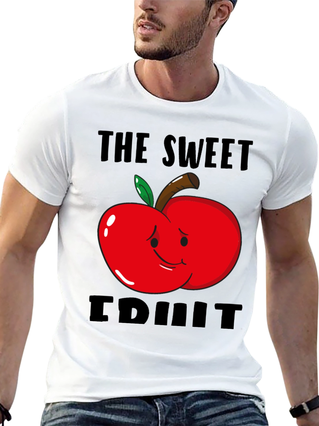 Black The Sweet Fruit Graphic T-Shirt - Black view 13