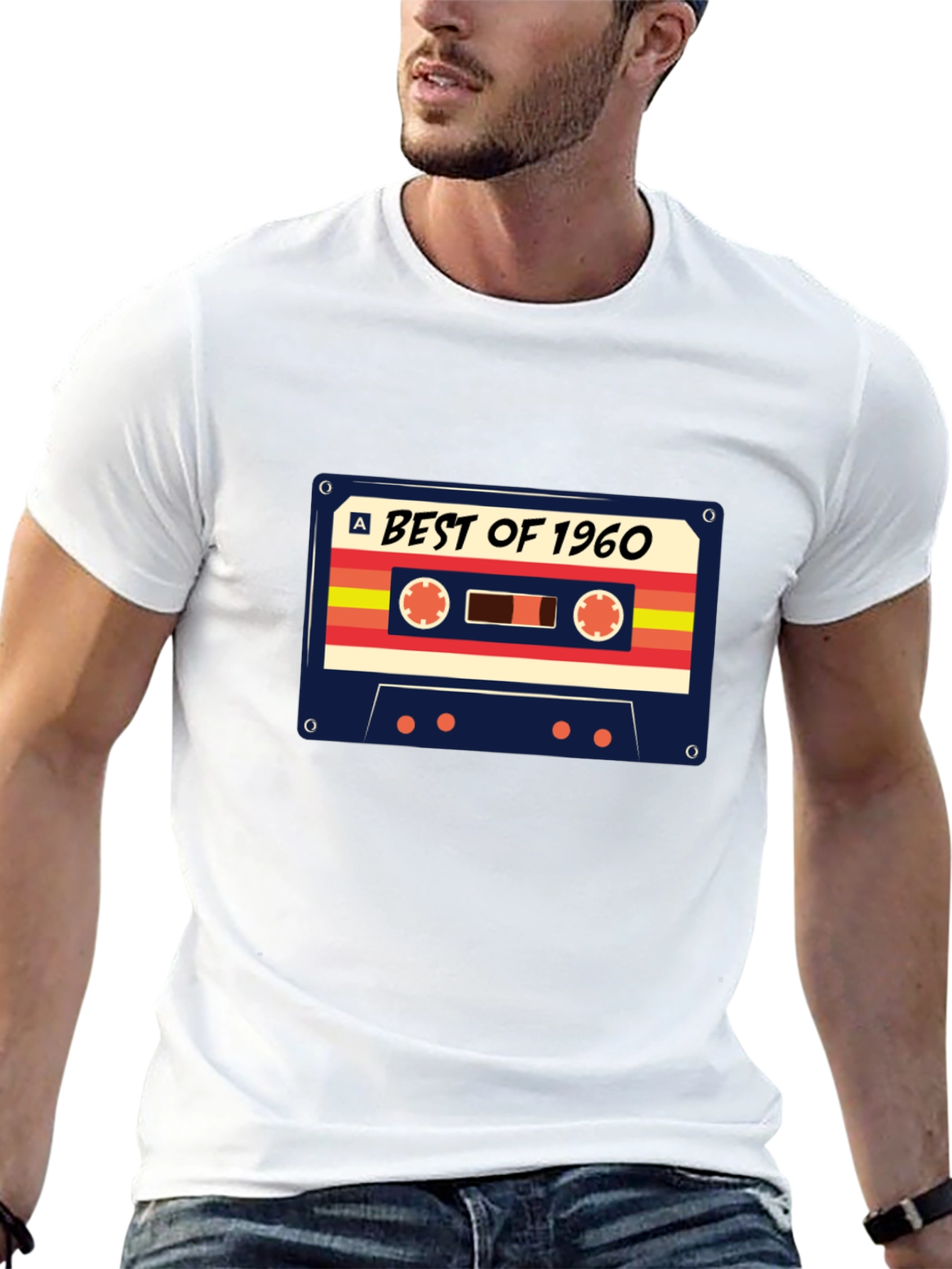 Black Best of 1960 Cassette Graphic T-Shirt view 13