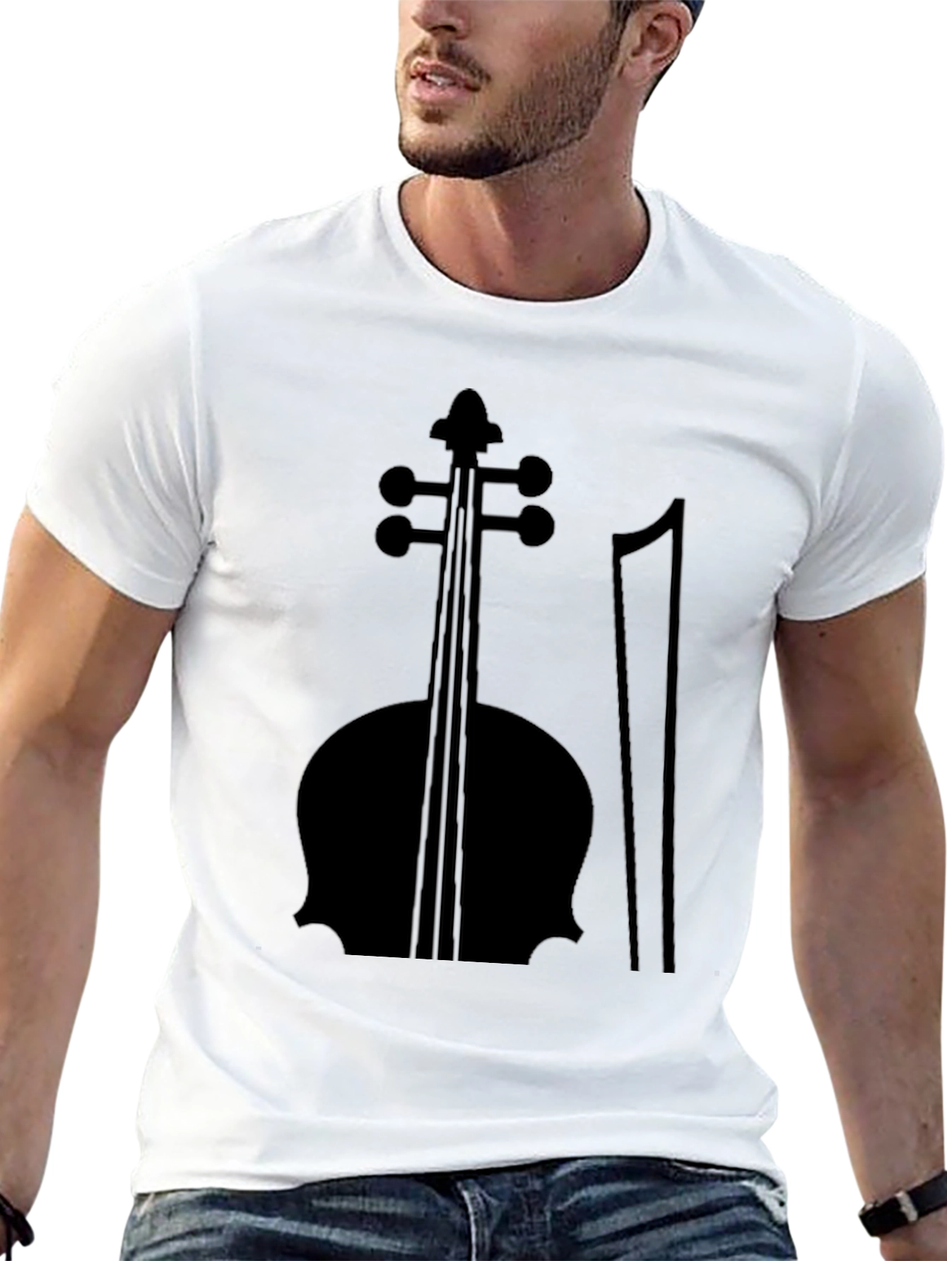 Black Cello T-Shirt - Music Lover Tee - 13