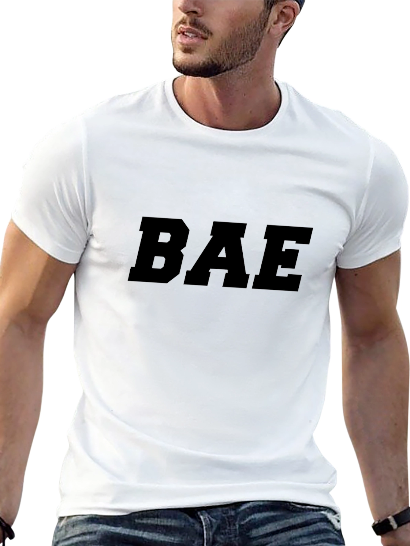 Black BAE Black Graphic Tee - Unisex Casual Top view 13