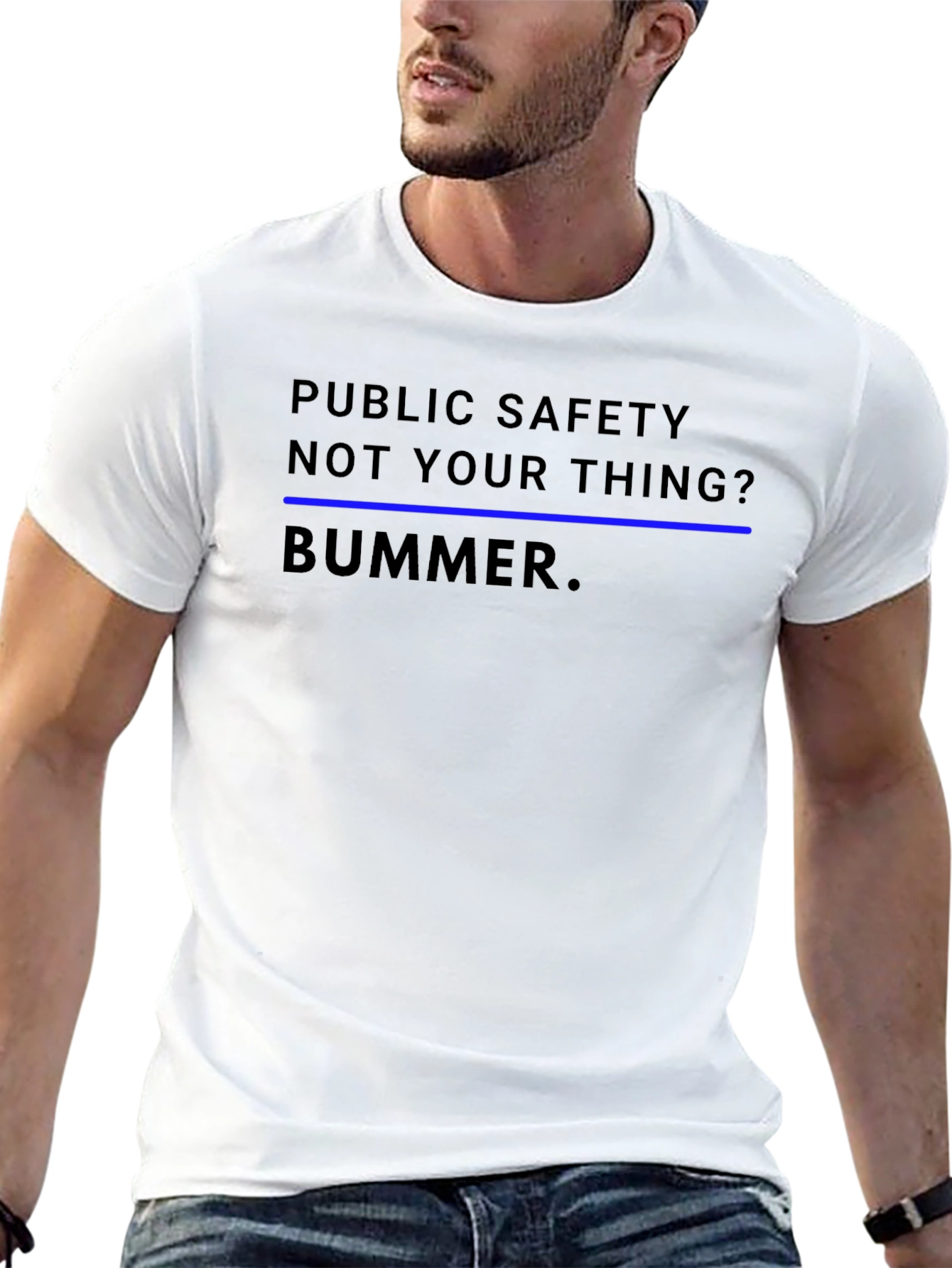 Black Public Safety - Not Your Thing? T-Shirt view 13