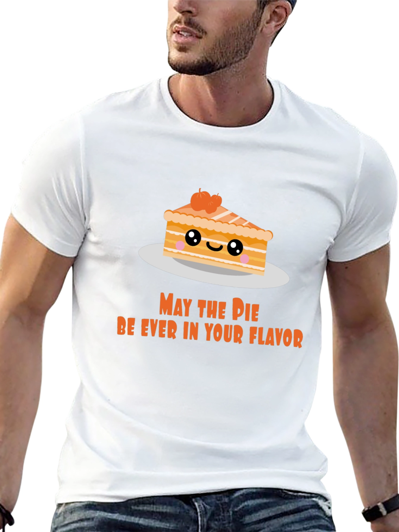 Black Funny Pie T-Shirt - May the Pie Be Ever in Your Flavor view 13