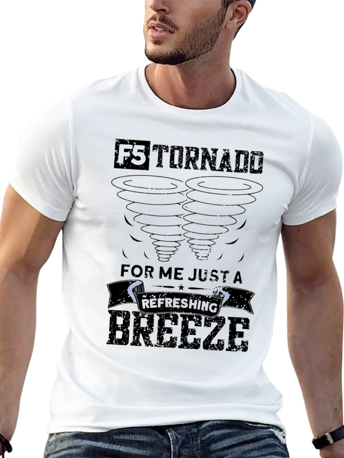 Black F5 Tornado Refreshing Breeze Graphic Tee view 13