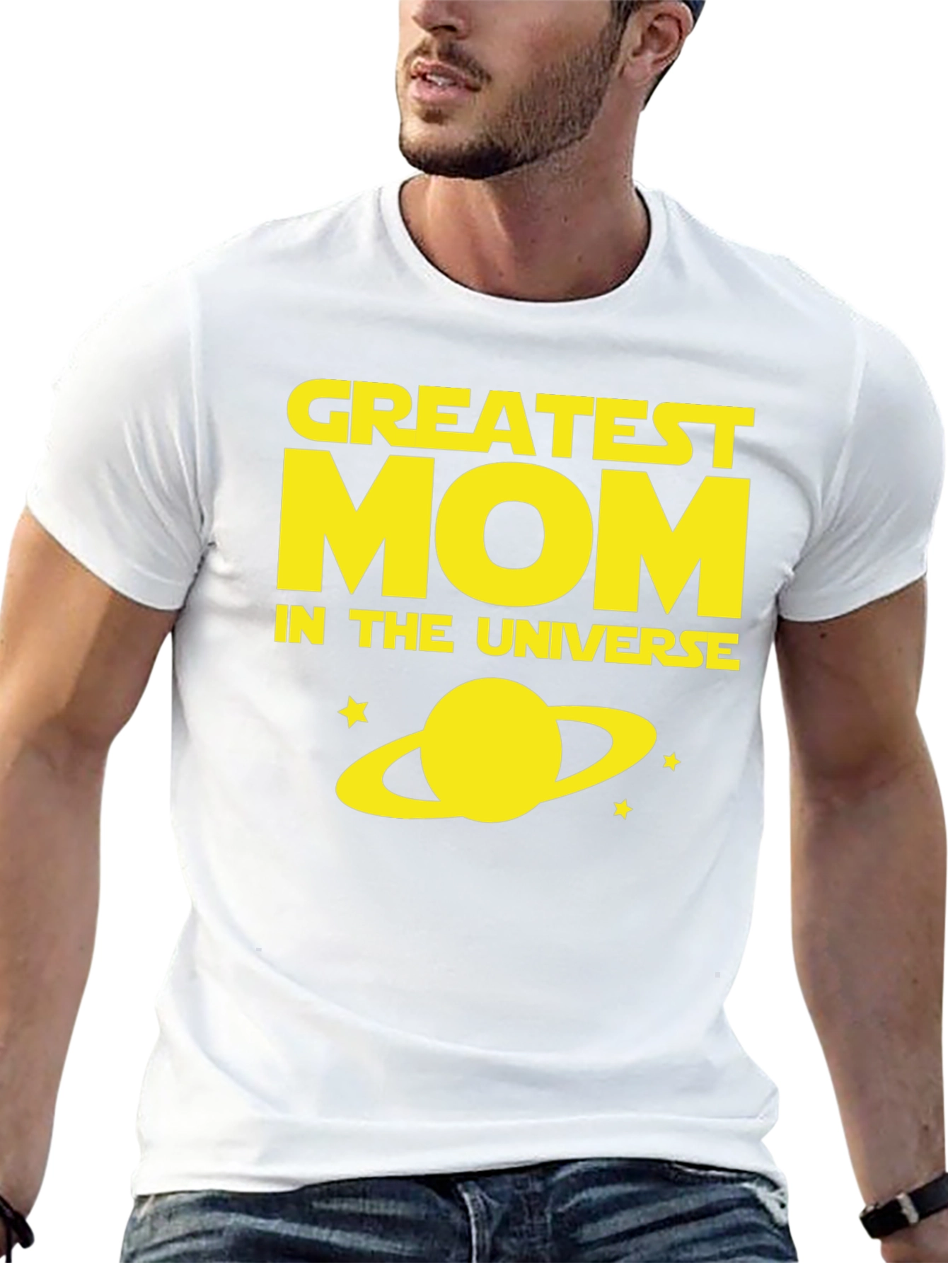 Black Greatest Mom In The Universe Black T-Shirt view 13