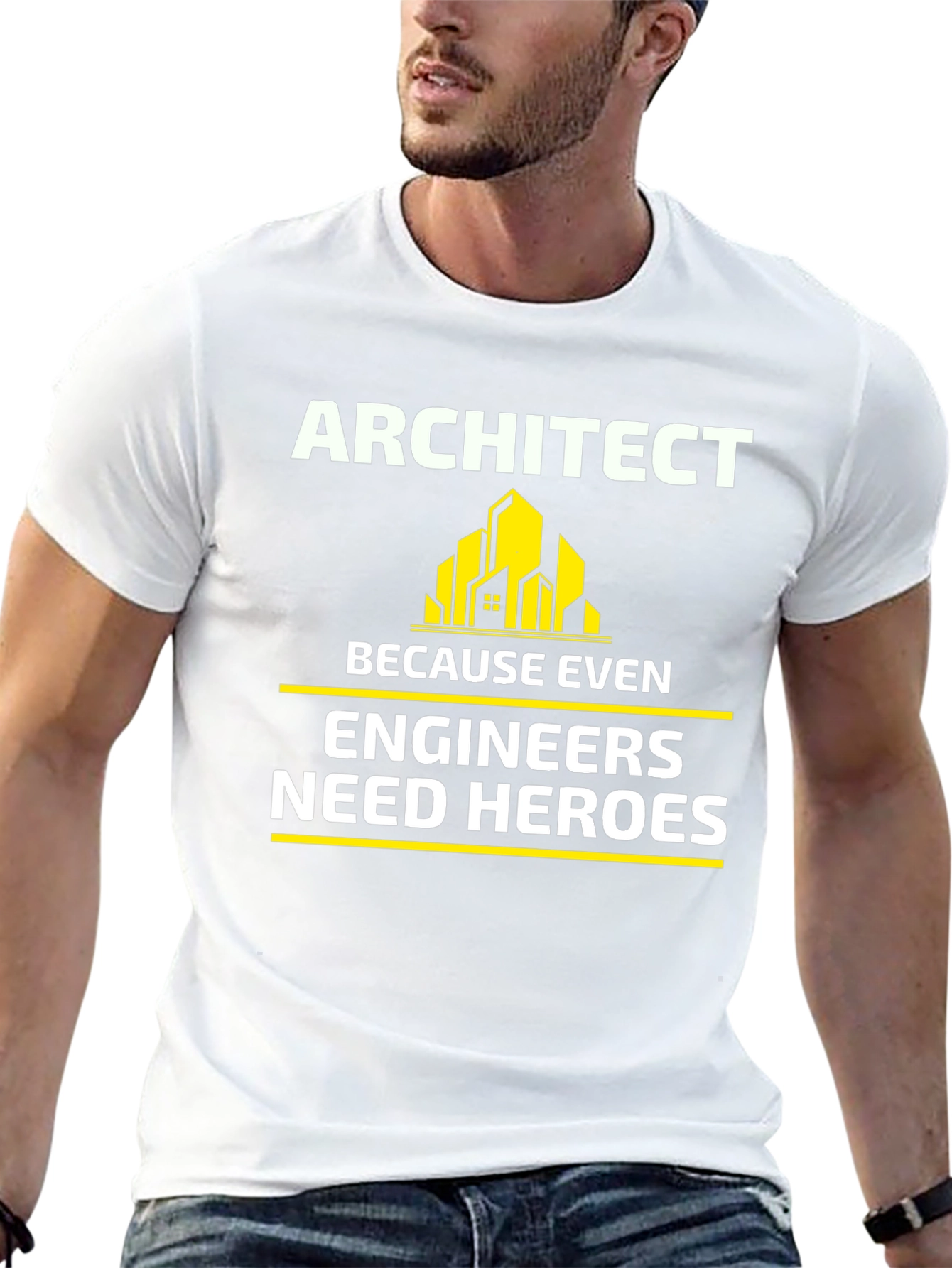 Black Architect Hero T-Shirt - Engineer Appreciation view 13