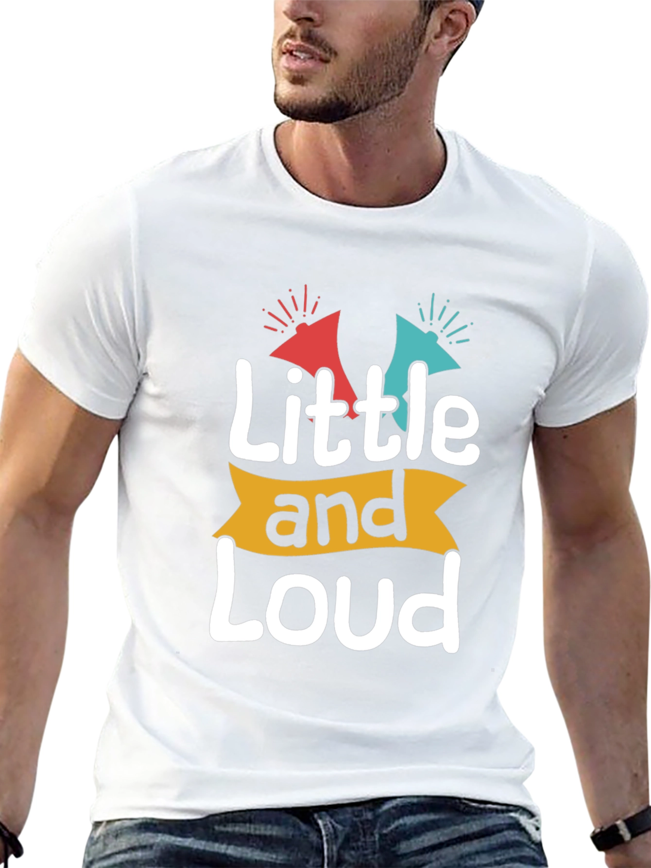 Black Little and Loud Graphic T-Shirt view 13