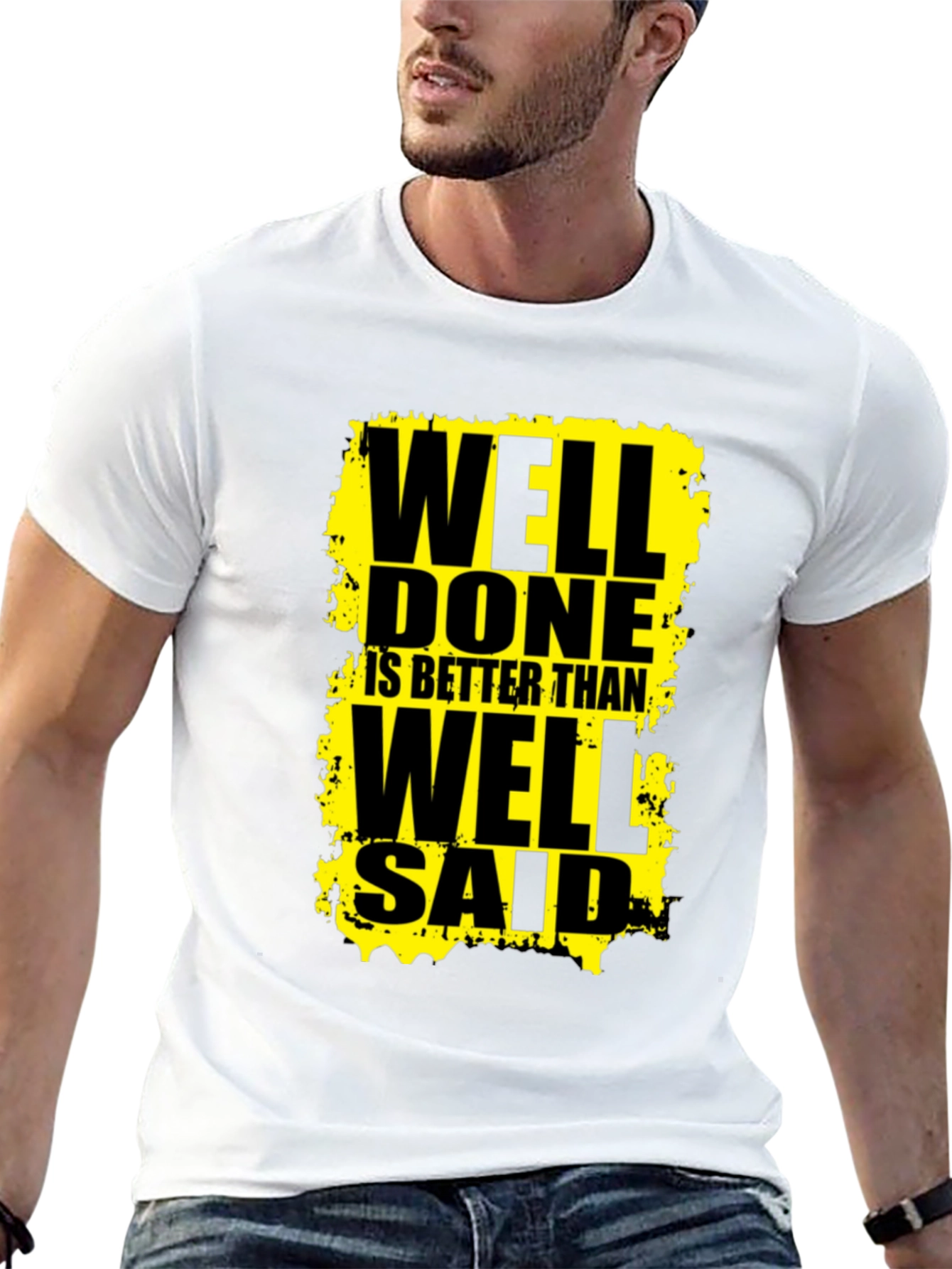 Black Well Done Is Better Than Well Said Graphic Tee view 13
