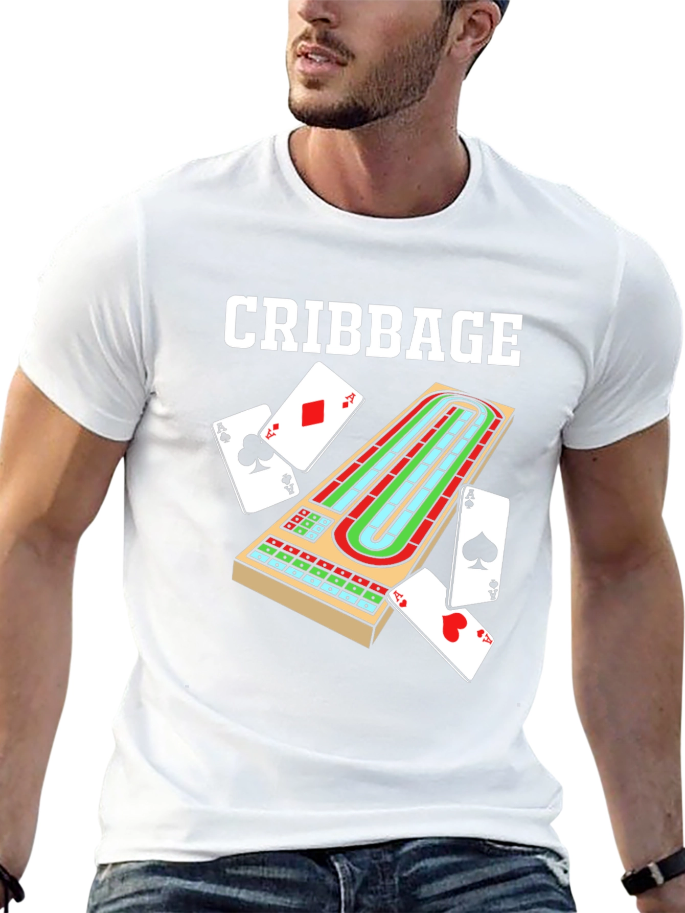 Black Cribbage Board T-Shirt Game Night Apparel view 13