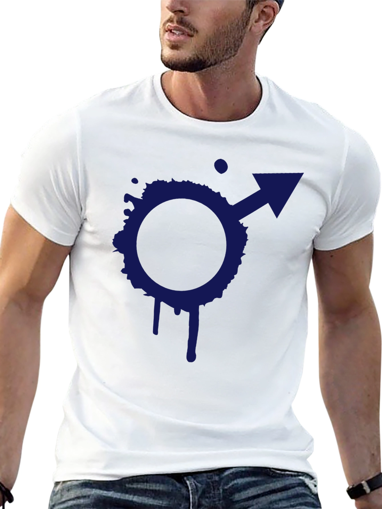 Black Cool Symbol Graphic Black T-Shirt view 13