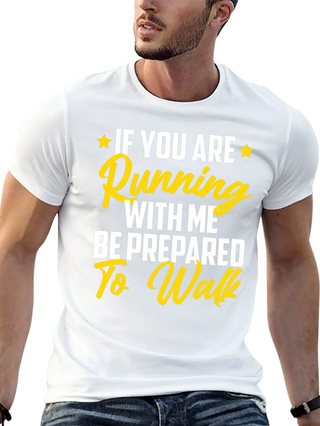 Black Funny Running T-Shirt: Be Prepared to Walk! view 13