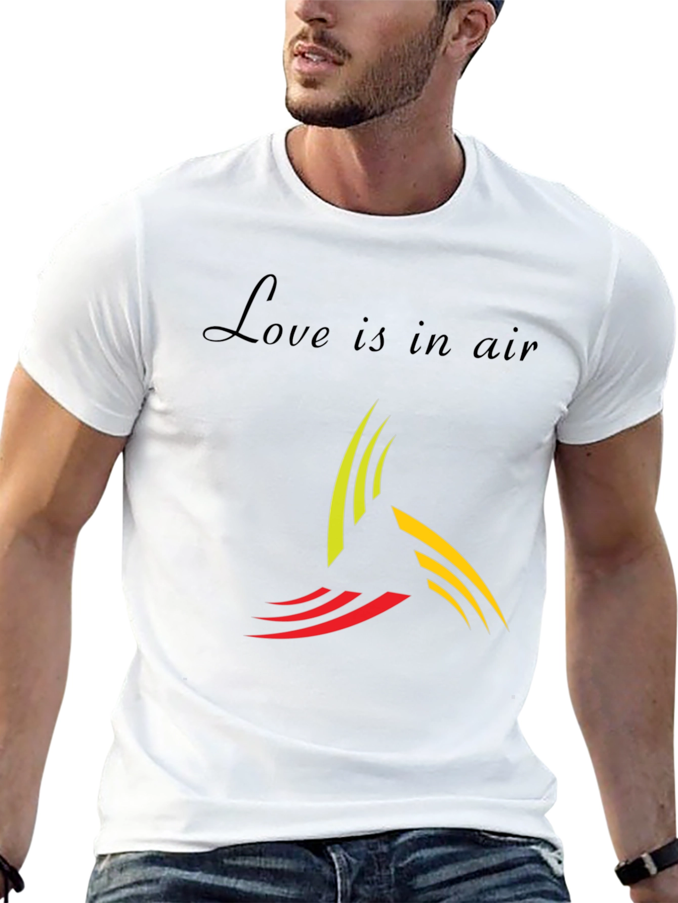 Black Love is in Air Graphic T-Shirt view 13