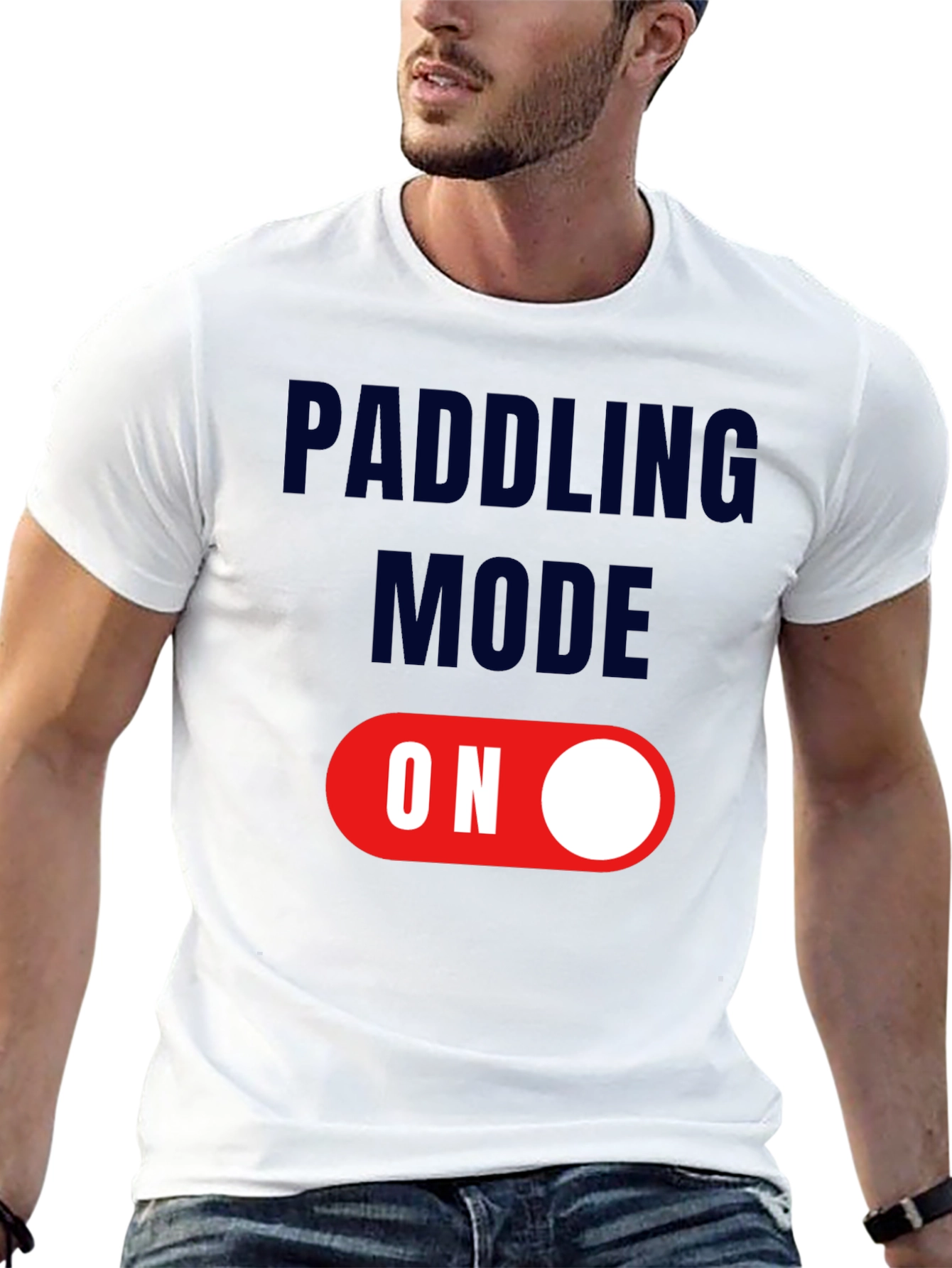 Black Paddling Mode On T-Shirt view 13