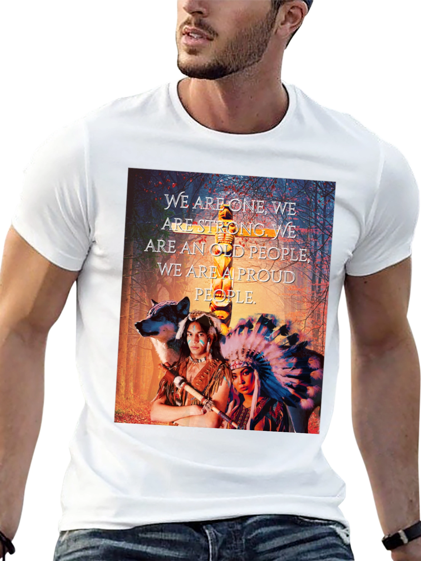 Black Native American Pride T-Shirt view 13