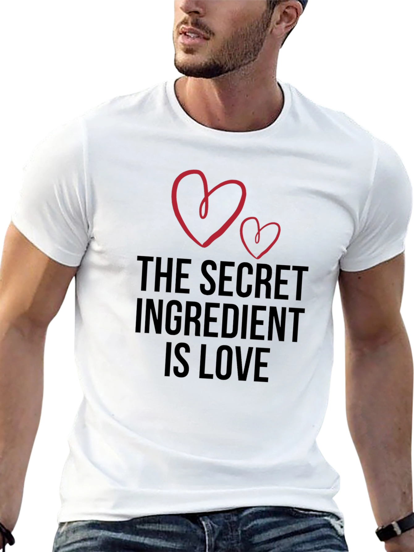 Black The Secret Ingredient is Love T-Shirt view 13