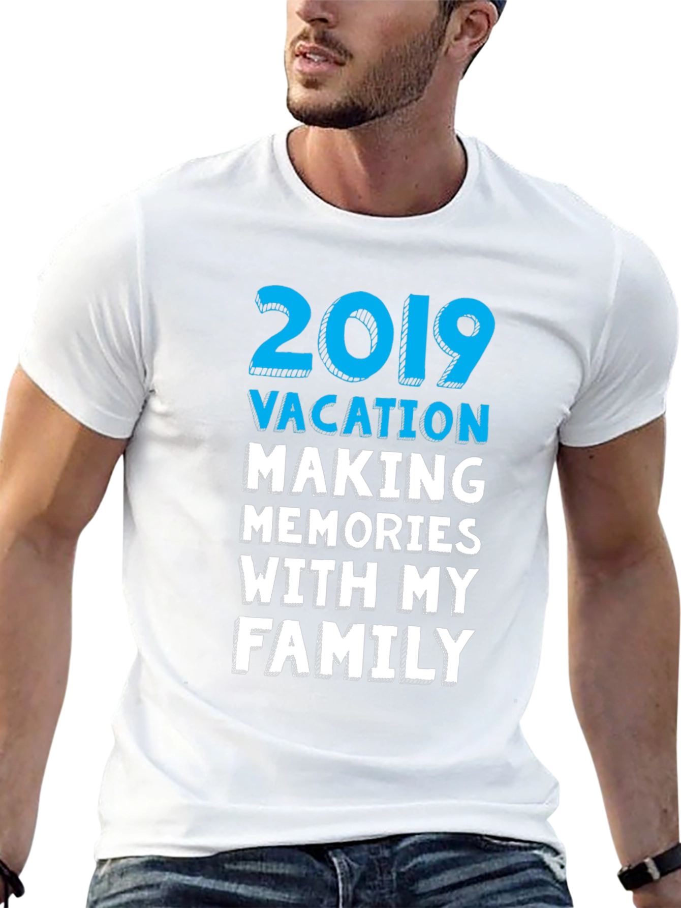 Black 2019 Vacation Family Memories T-Shirt view 13