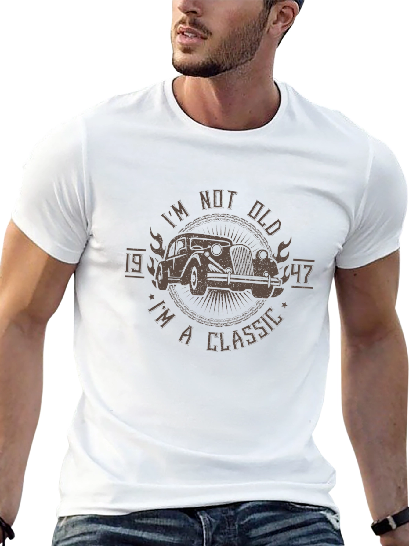 Black I'm Not Old I'm A Classic 1947 T-Shirt view 13