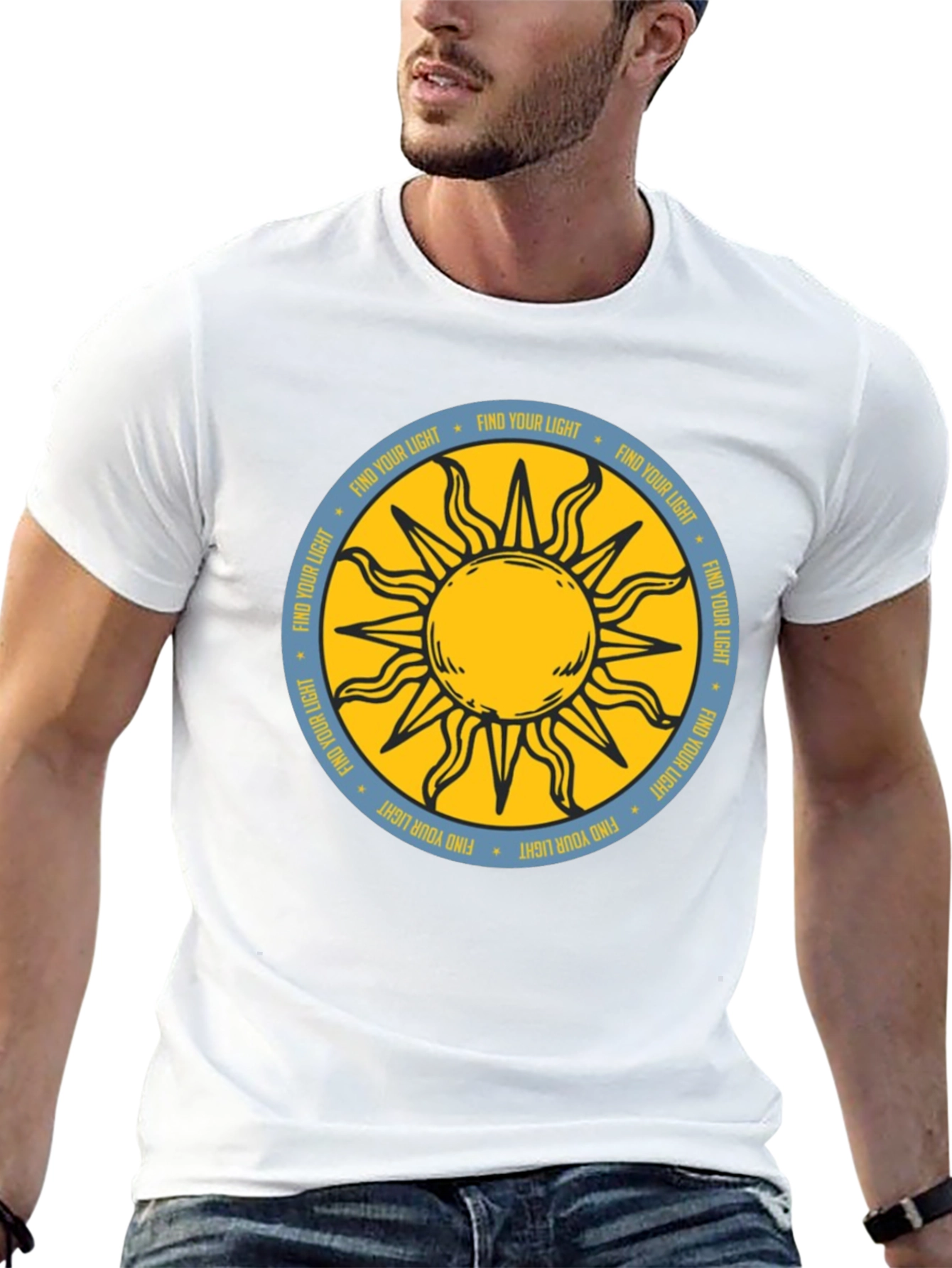 Black Find Your Light Sun Graphic Tee view 13