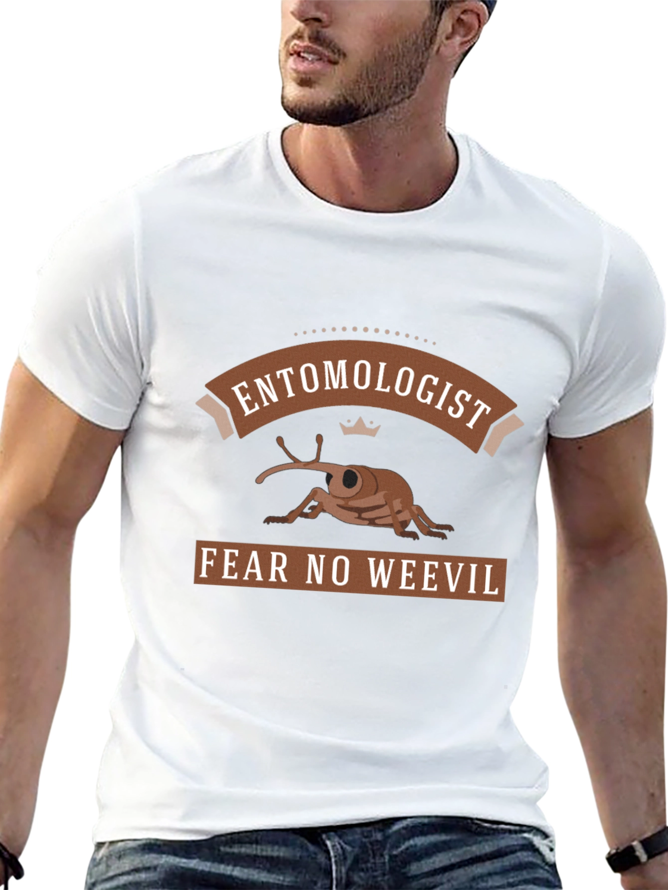 Black Entomologist Fear No Weevil Graphic T-Shirt view 13