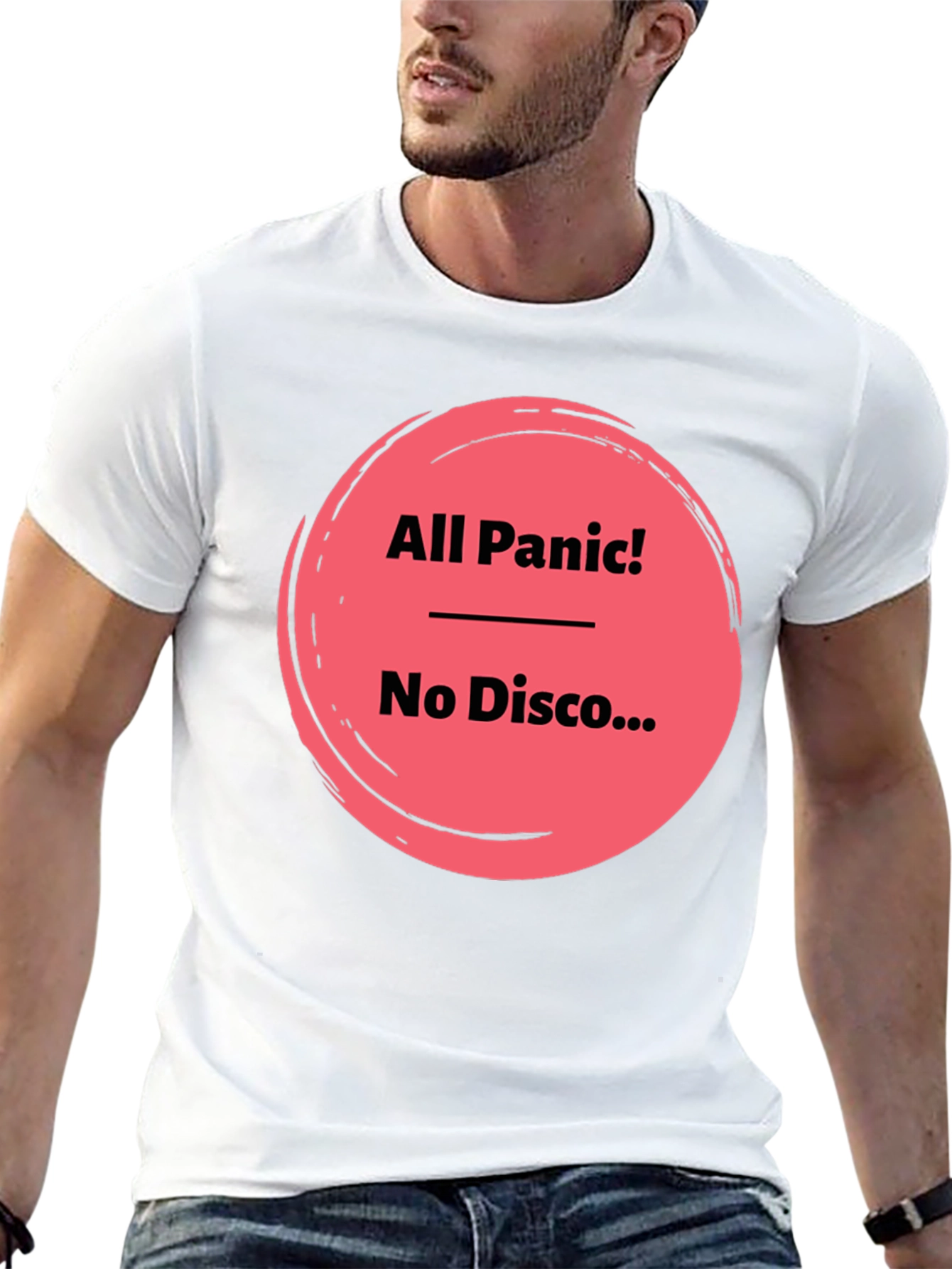Black All Panic No Disco Black Graphic Tee view 13