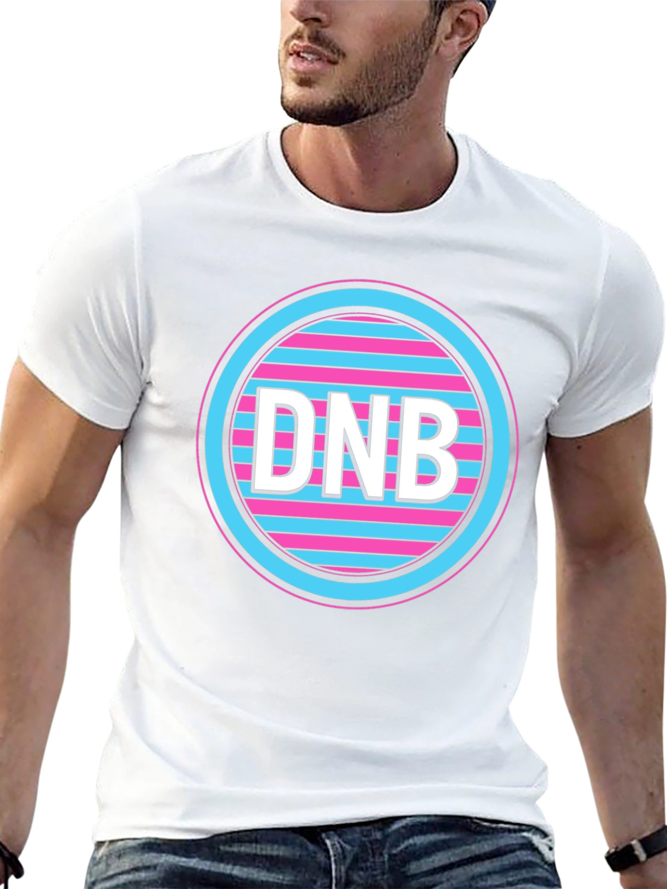 Black DNB Circle Graphic Tee - Black view 13