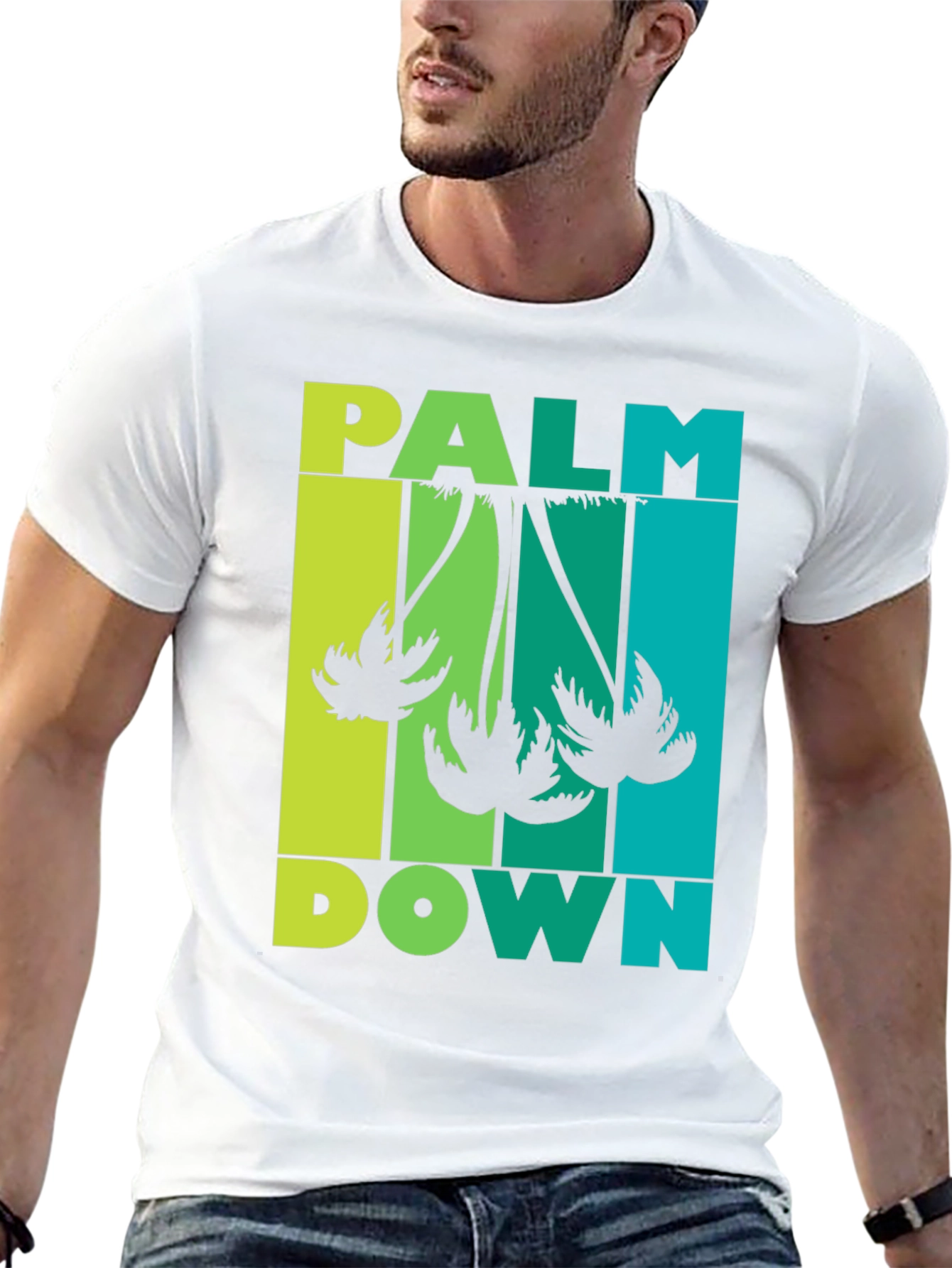 Black Palm Down Graphic Tee - Tropical Vibes view 13