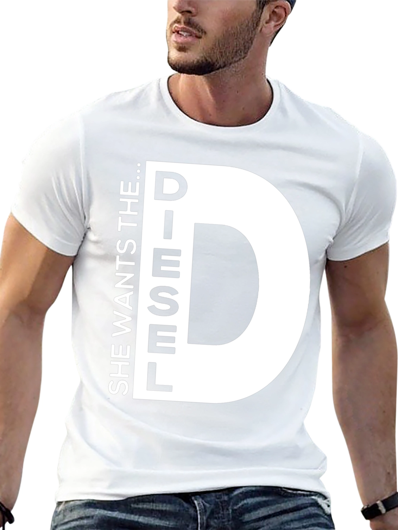 Black She Wants the D...iesel T-Shirt Novelty Fun view 13