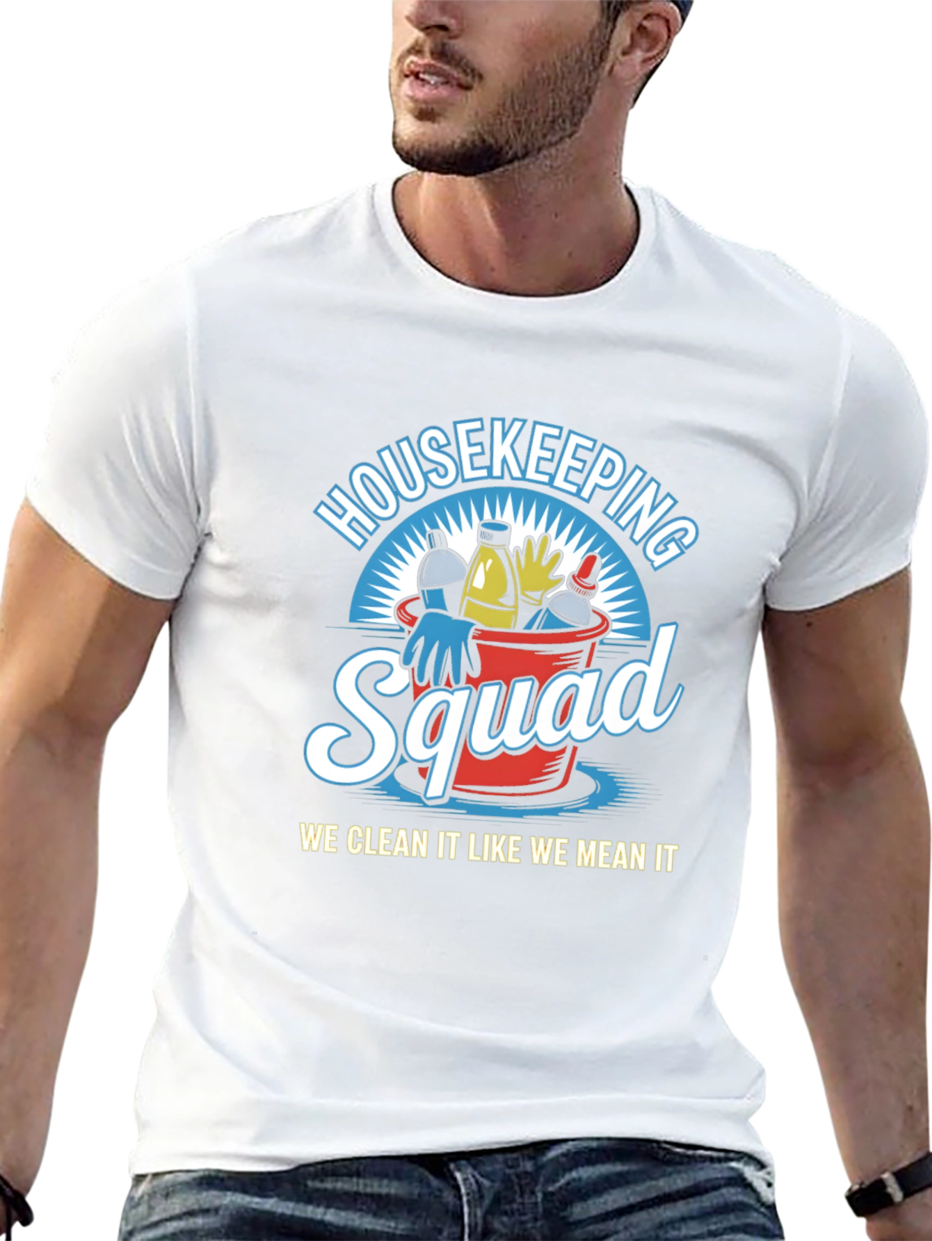 Black Housekeeping Squad Graphic T-Shirt view 13