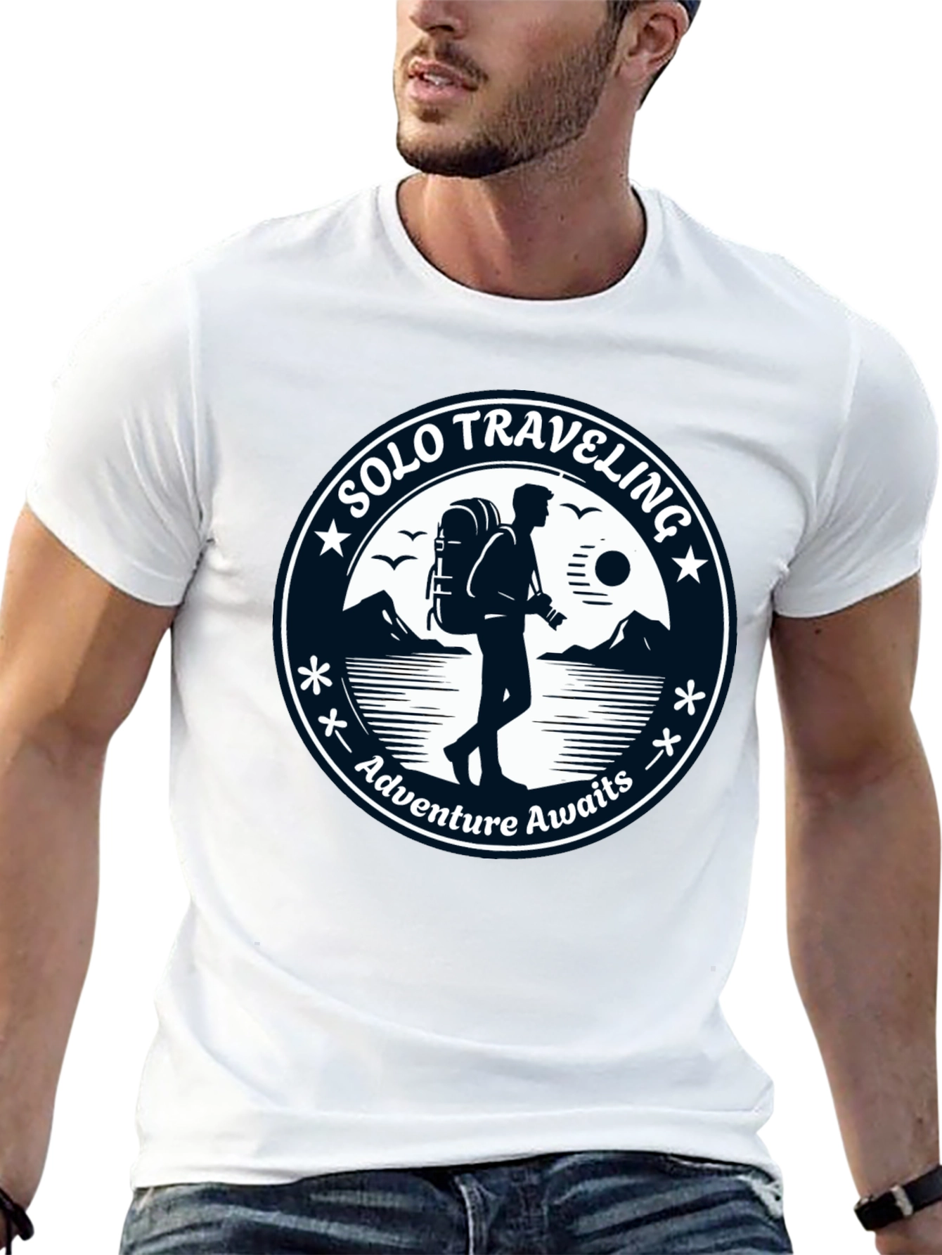 Solo Traveling Adventure Awaits T-Shirt - 13
