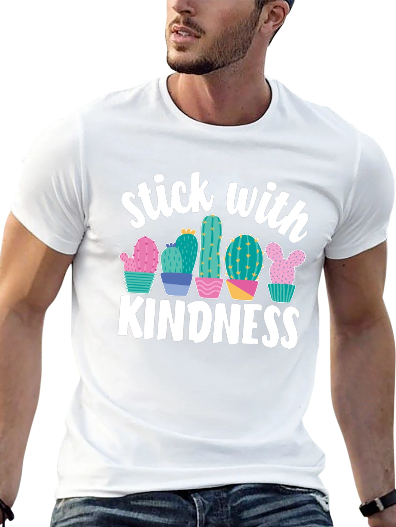 Black Stick with Kindness Graphic Tee view 13